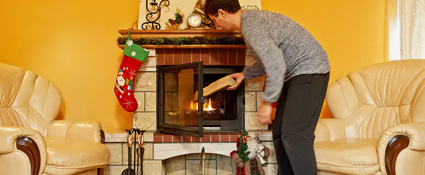 Rusted Metal Fireplace Restoration in Estelle, Louisiana